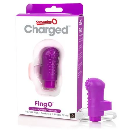 Wholesale Solutions Ltd Vibrators Screaming O Charged Fingo Vooom Mini Finger Vibe Purple